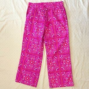 Vineyard Vines Pull On Drawstring Wide Leg Ankle Pants Women’s VGUC Size M